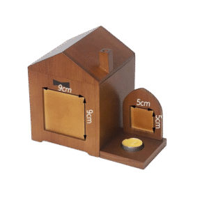 80401 Wooden pet urn