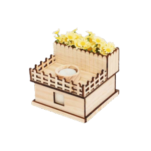 80405 Wooden pet urn