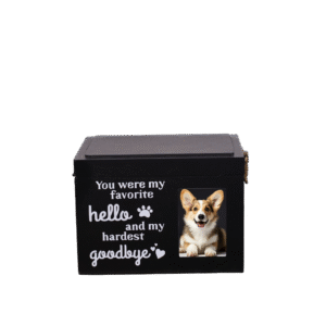 80407 Wooden pet urn