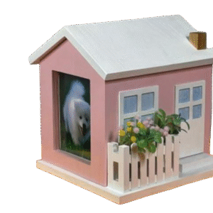 80409 Wooden pet urn