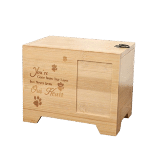 80410 Wooden pet urn
