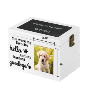 80412 Wooden pet urn