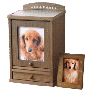 80413 Wooden pet urn