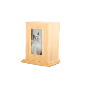 80414 Wooden pet urn